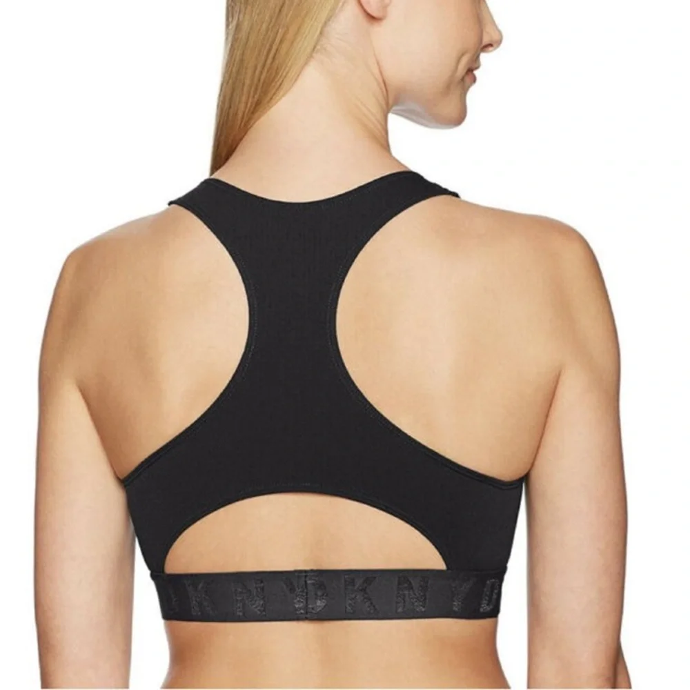 🆕 NWOT DKNY Litewear Seamless Ribbed Crop Top Bralette - Picture 4 of 4